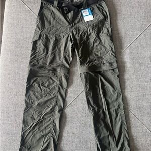 Columbia Olive Silver Ridge convertible pants